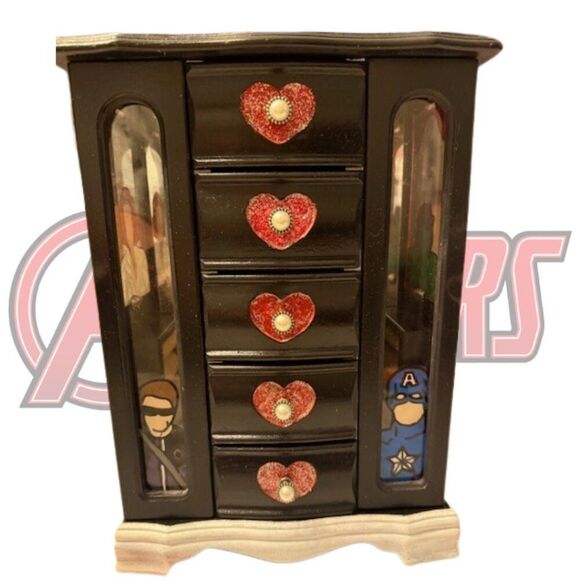 Fairy PoshMom Other - Hand-Painted Marvel Avengers Jewelry Box – One-of-a-Kind Wooden Organizer